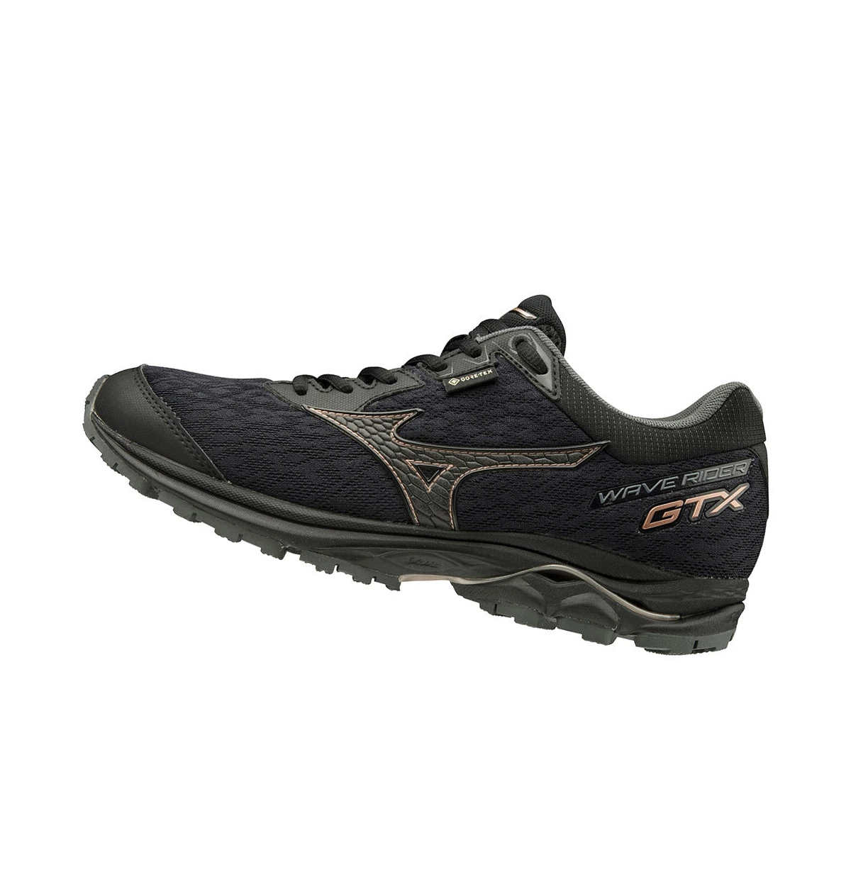 Zapatillas De Trail Running Mizuno Wave Rider Gtx Mujer Negras | SEN324895