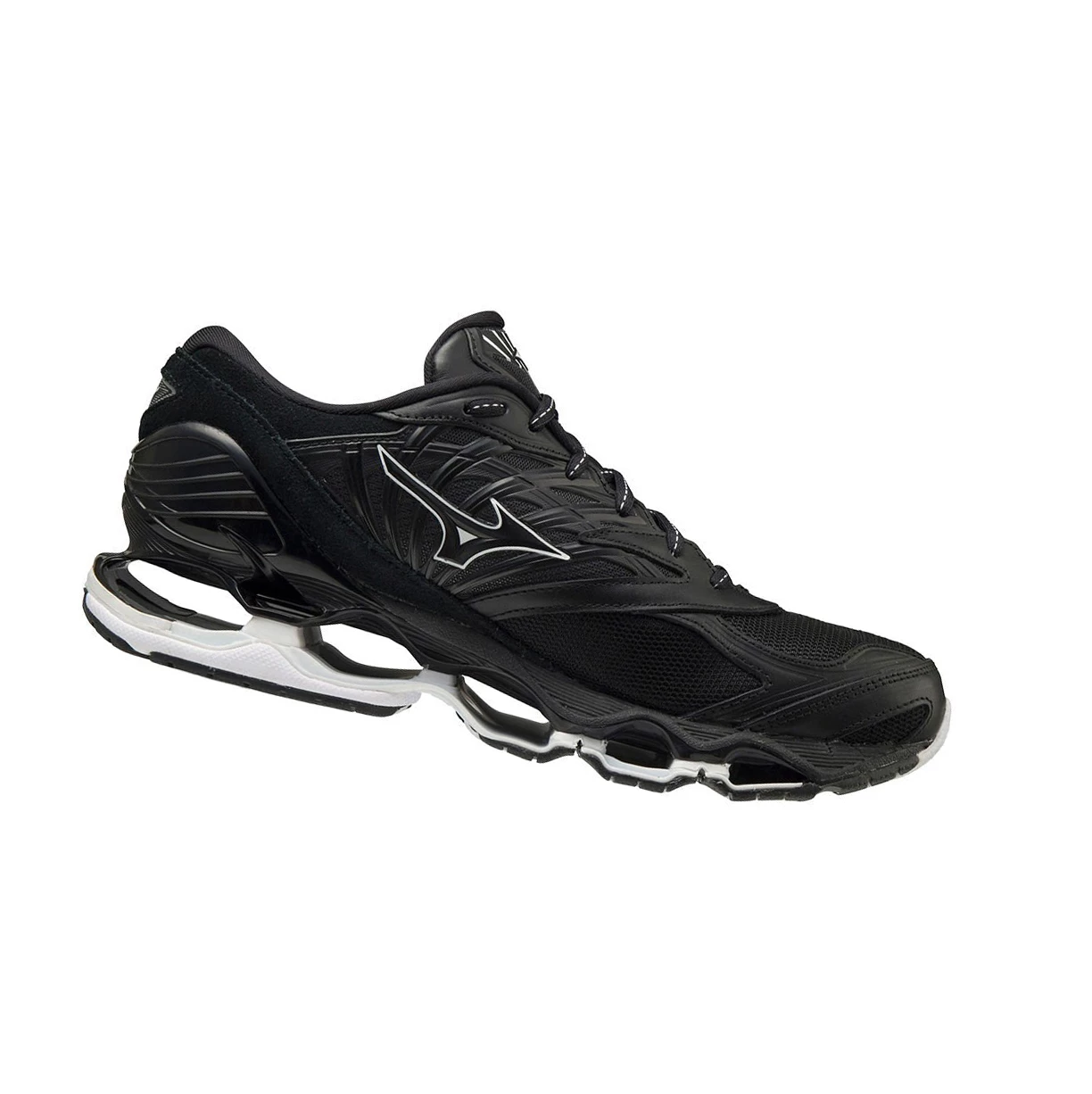 Zapatillas Mizuno Wave Prophecy Ls Kuro Mujer Black/White | WAJ640751