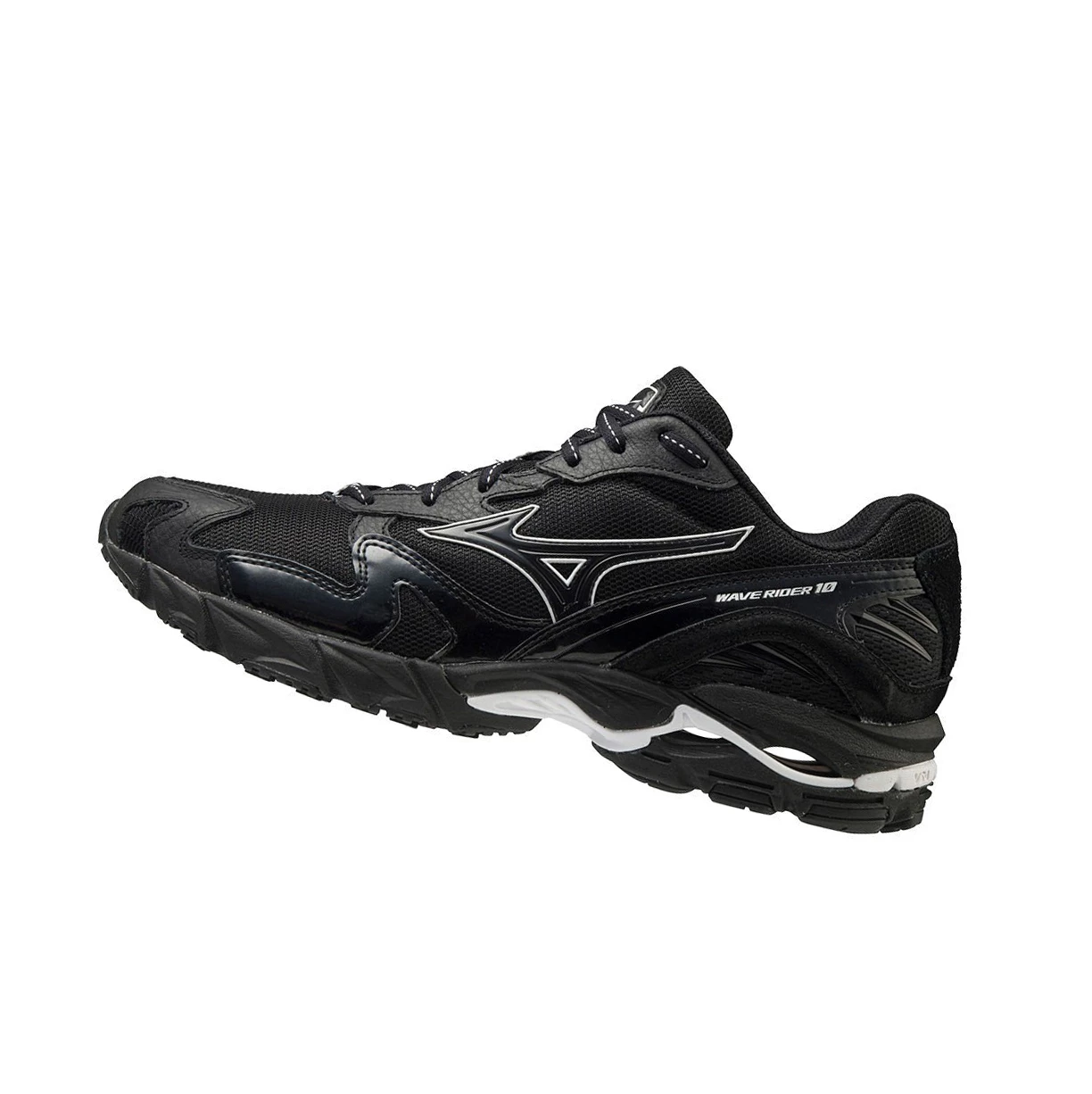 Zapatillas Mizuno Wave Rider 10 Kuro Mujer Negras | TED623849