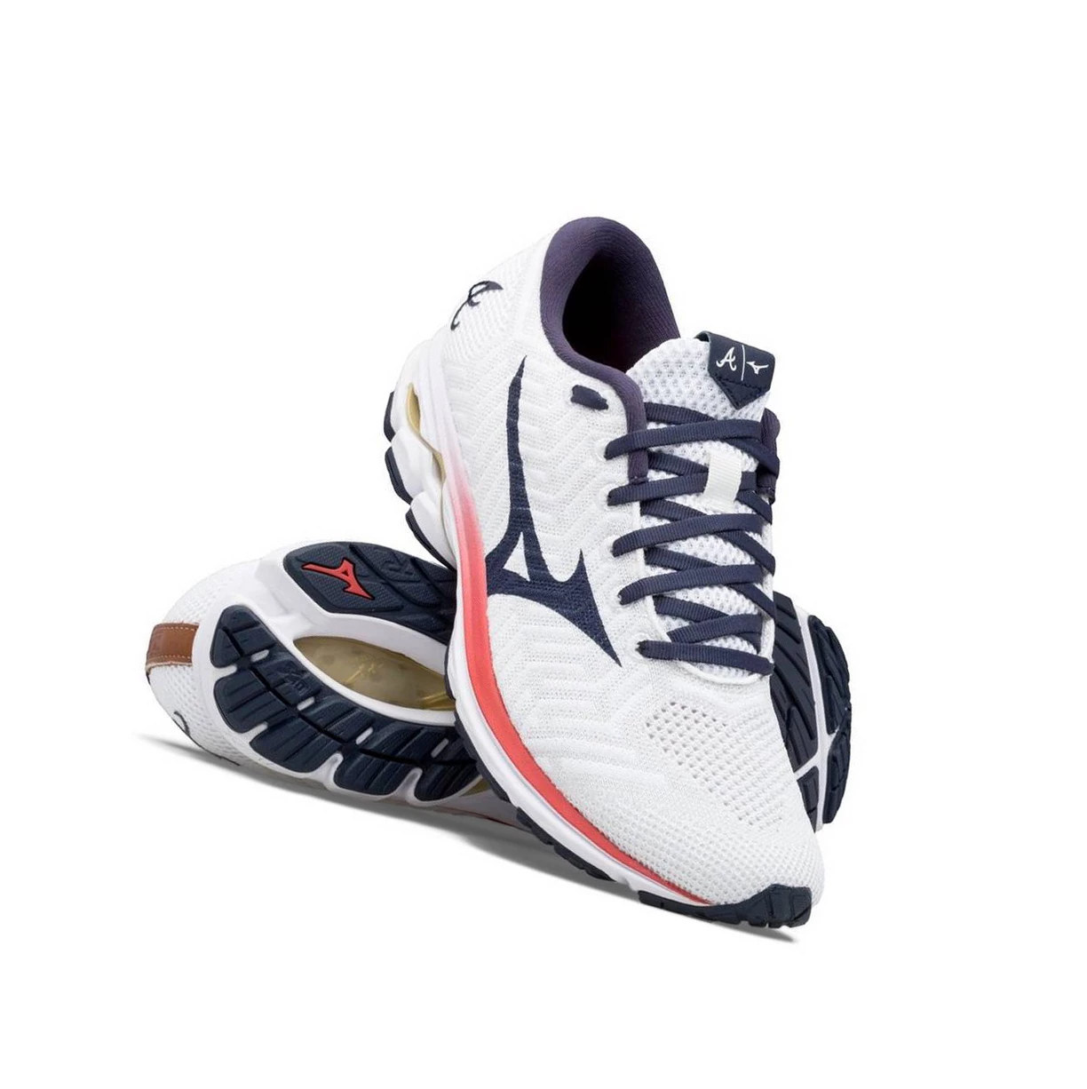 Zapatillas Running Mizuno Chop On Waveknitﾙ R2 Hombre White/Navy | JGT072634