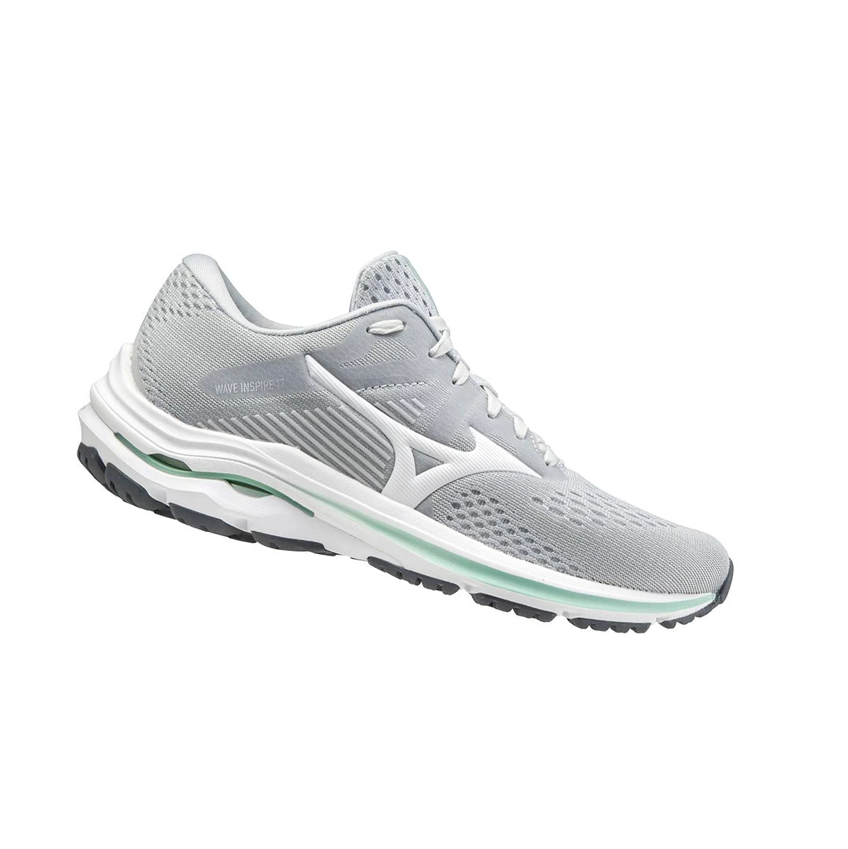 Zapatillas Running Mizuno Wave Inspire 17 D (Anchos) Mujer Grey/White | KAE649153