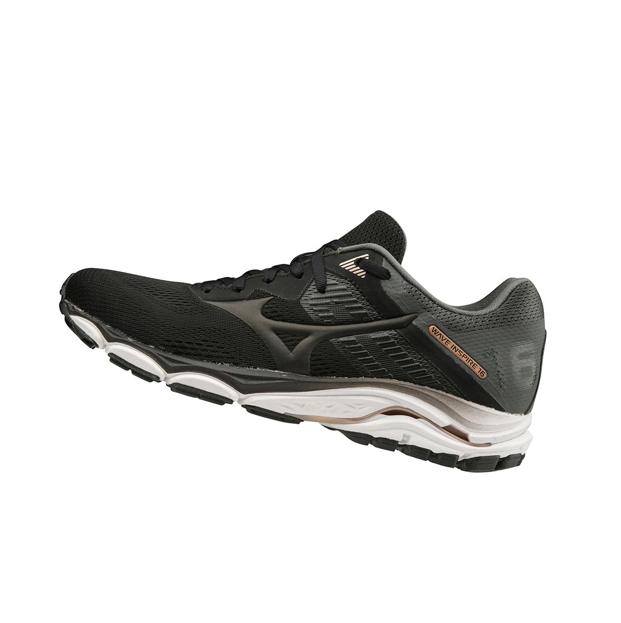 Zapatillas Running Mizuno Wave Inspire 16 Mujer Black/Grey | NVP435016