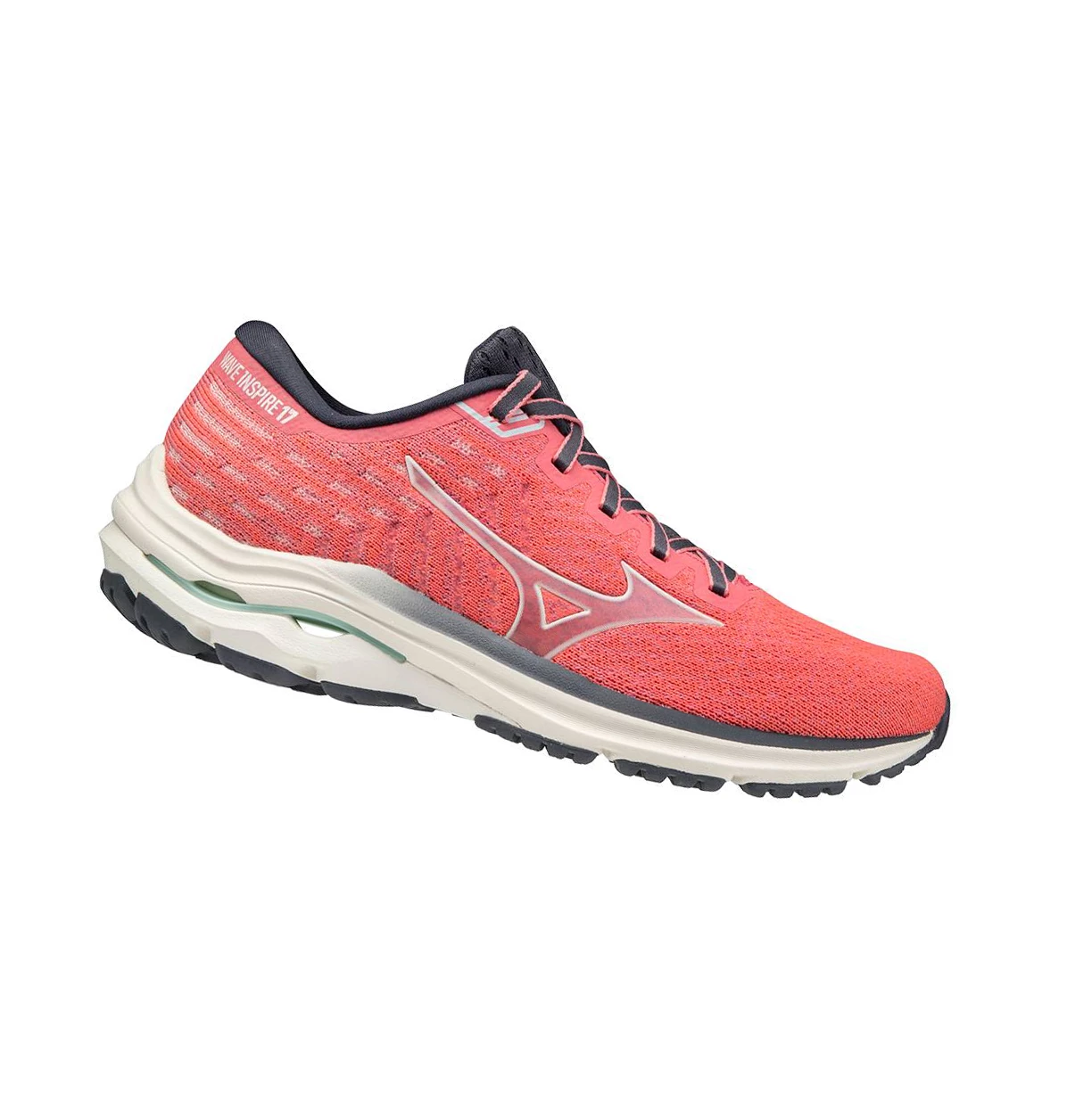 Zapatillas Running Mizuno Wave Inspire 17 Waveknit Mujer Red/White | YET296348