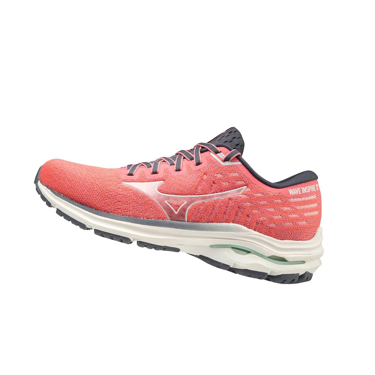 Zapatillas Running Mizuno Wave Inspire 17 Waveknit Mujer Red/White | YET296348