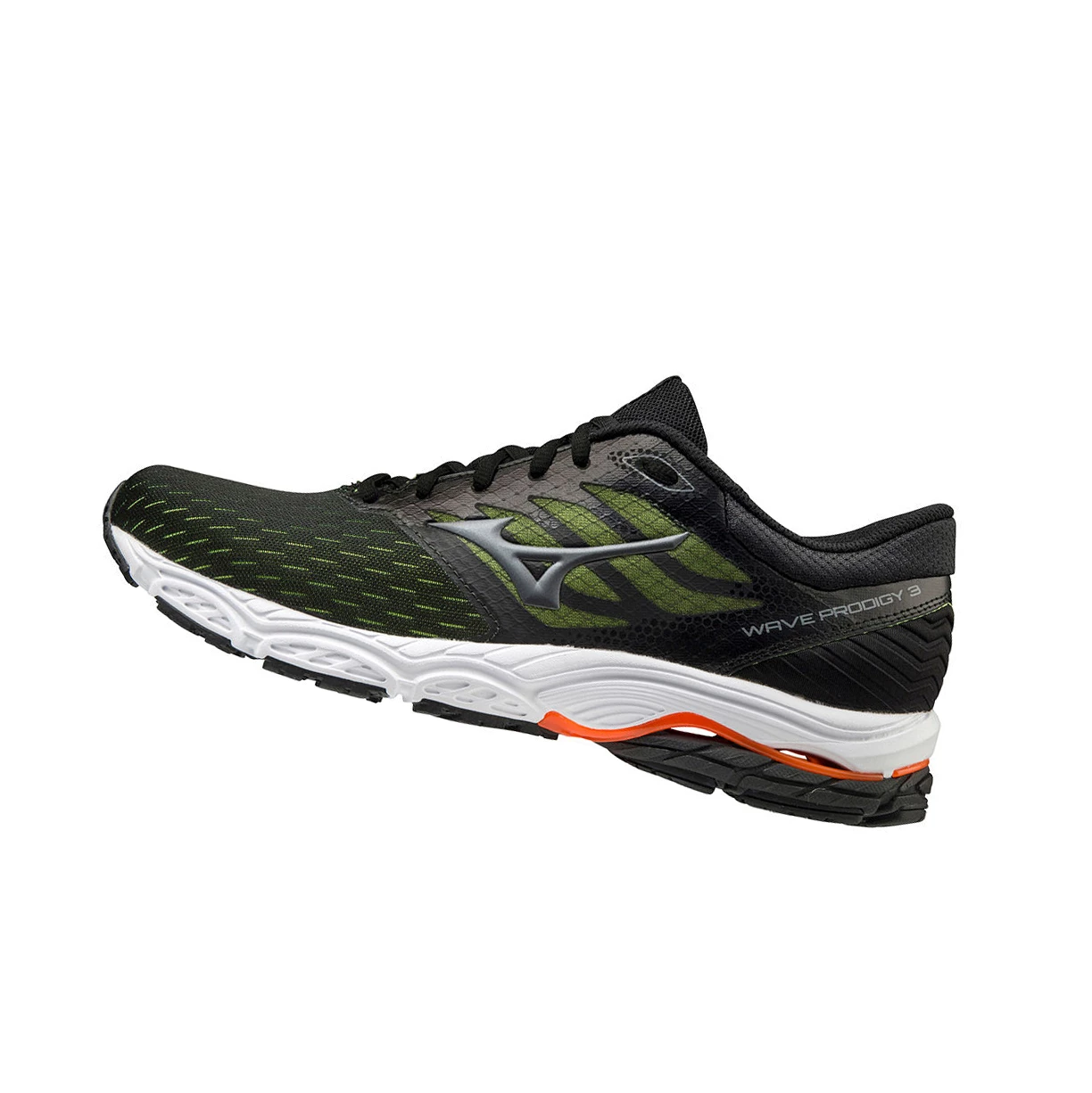 Zapatillas Running Mizuno Wave Prodigy 3 Hombre Black/Grey/Orange | VCA135209