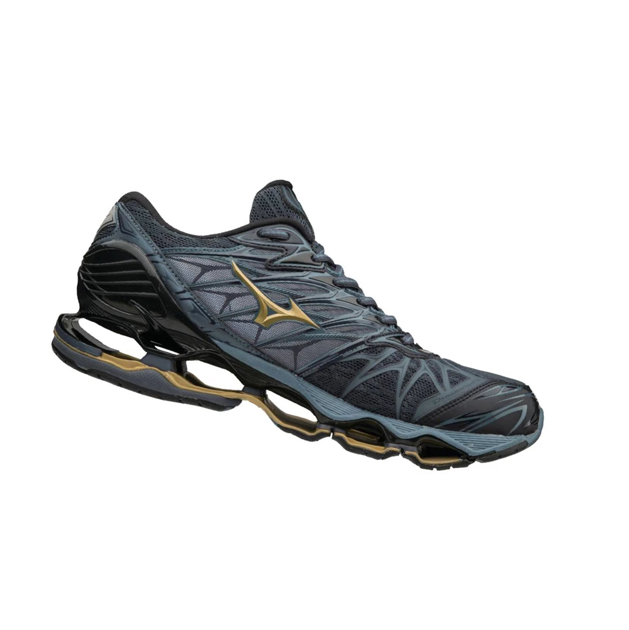 Zapatillas Running Mizuno Wave Prophecy 7 Hombre Black/Blue | BRI985063