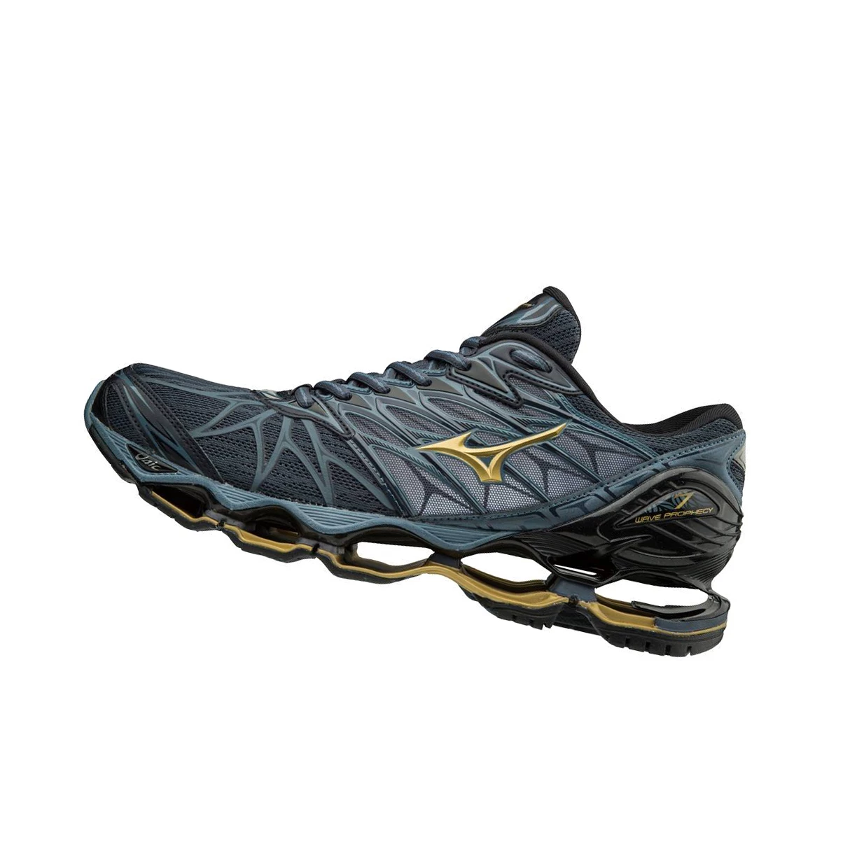 Zapatillas Running Mizuno Wave Prophecy 7 Hombre Black/Blue | BRI985063