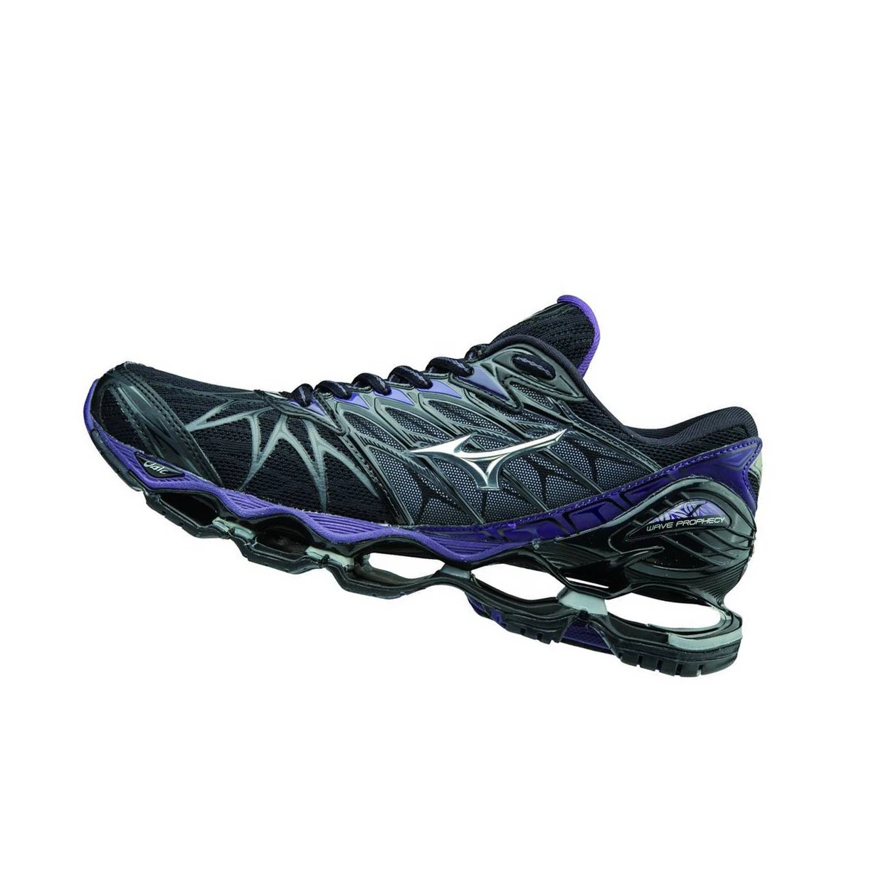 Zapatillas Running Mizuno Wave Prophecy 7 Mujer Black/Silver | ILJ761342