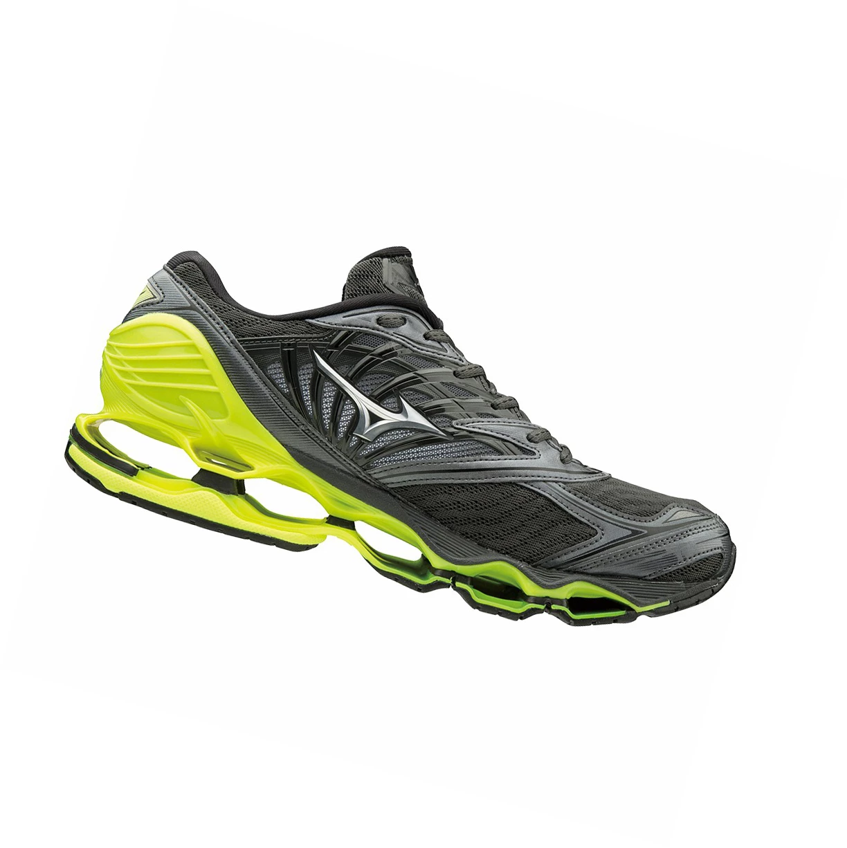 Zapatillas Running Mizuno Wave Prophecy 8 Hombre Grey/Silver/Yellow | OXC682413