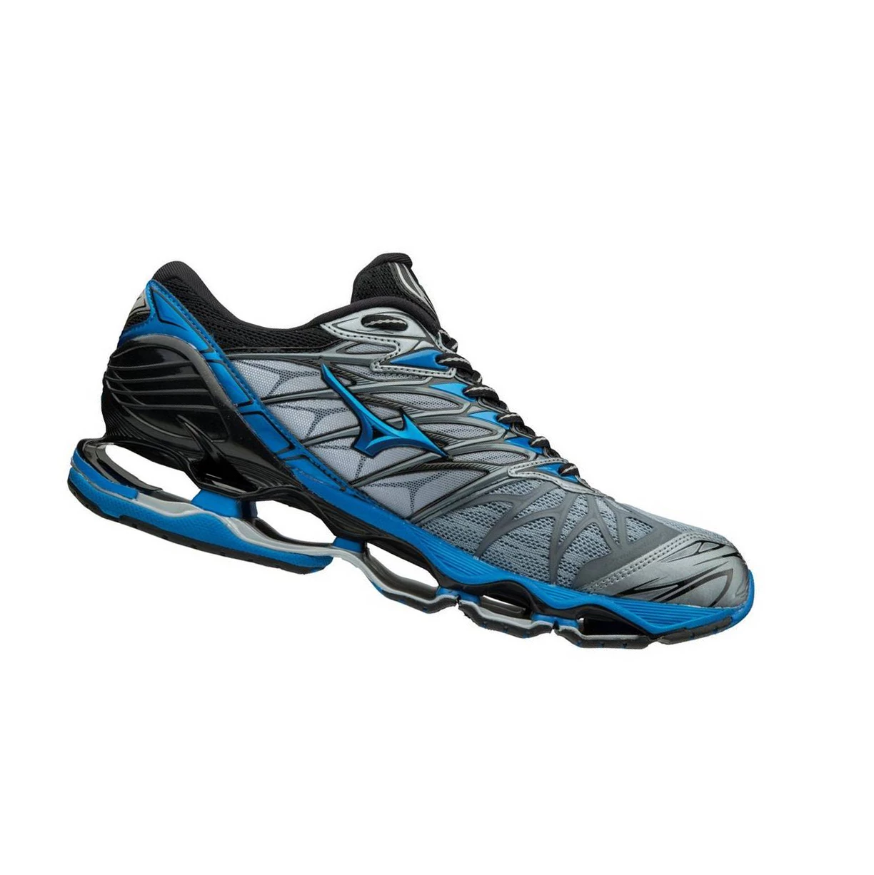 Zapatillas Running Mizuno Wave Prophecy 7 Hombre Black/Silver | ZDO750682