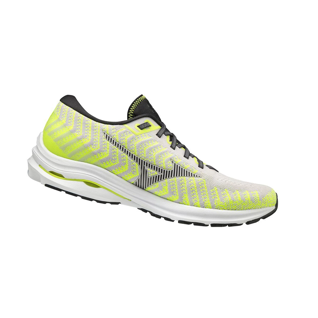 Zapatillas Running Mizuno Wave Rider 24 Waveknitﾙ Hombre White/Yellow | AZO194706