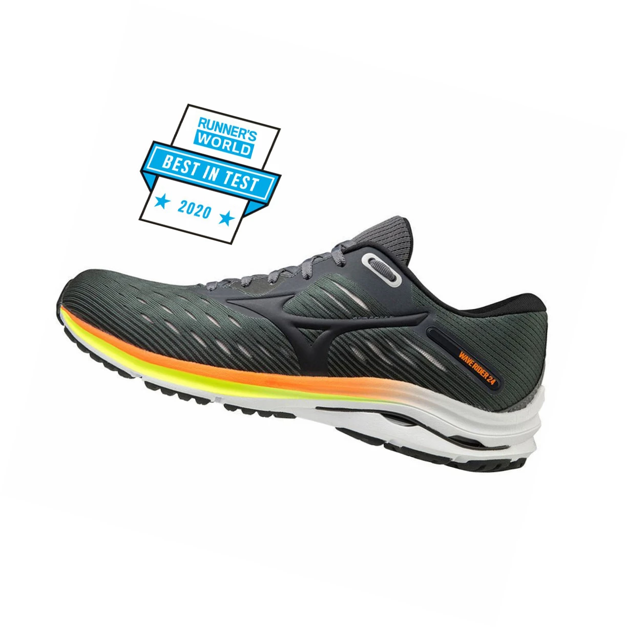 Zapatillas Running Mizuno Wave Rider 24 Hombre Verde Menta | BMW029678