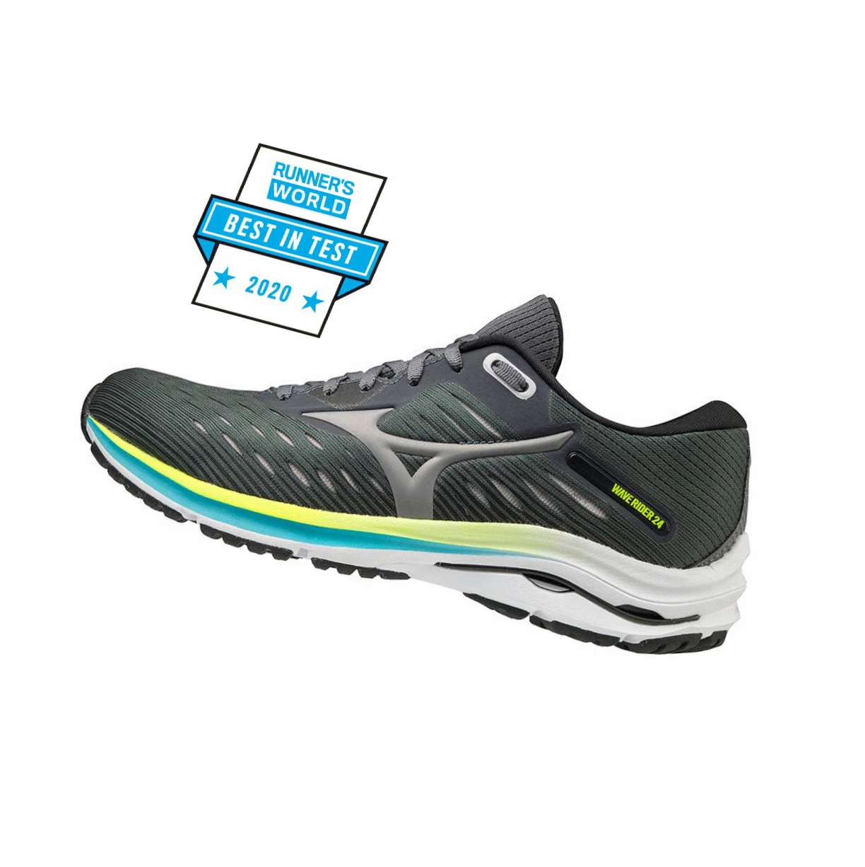 Zapatillas Running Mizuno Wave Rider 24 Mujer Grey/Blue | CTA753680