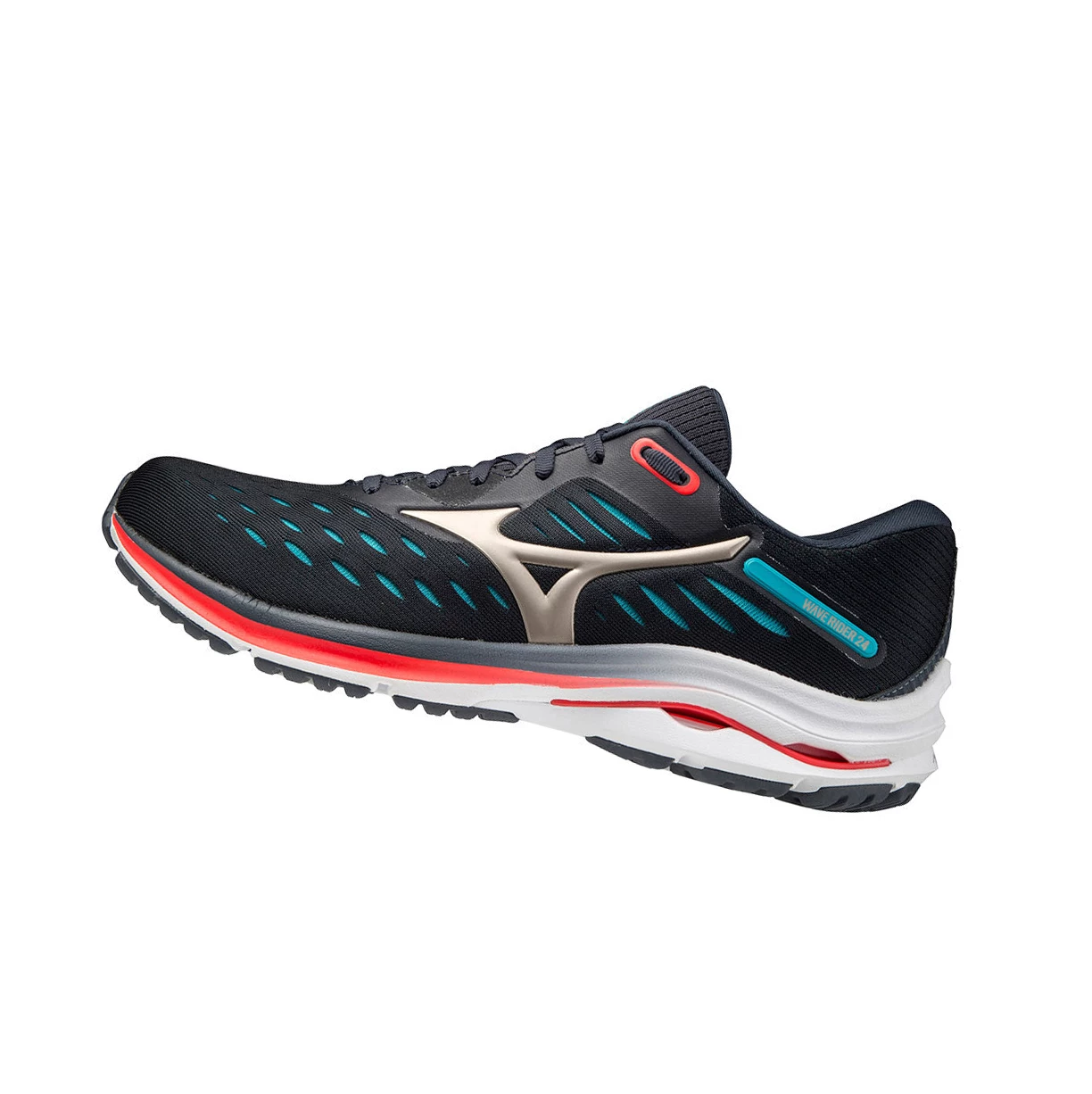 Zapatillas Running Mizuno Wave Rider 24 Hombre Navy/Platinum/Blue | IAB279436