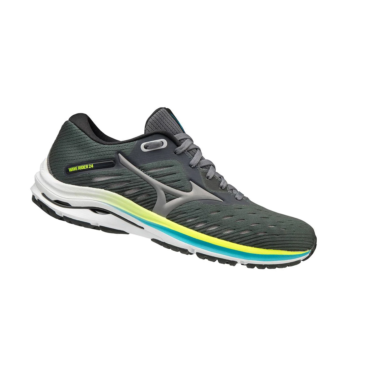 Zapatillas Running Mizuno Wave Rider 24 D (Anchos) Mujer Verde Oscuro | KST857261