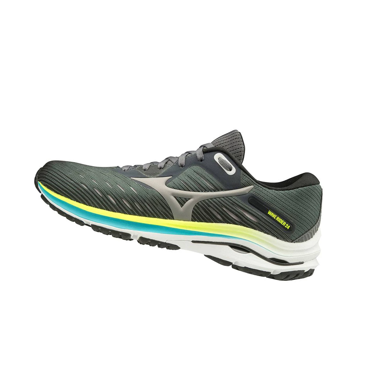 Zapatillas Running Mizuno Wave Rider 24 D (Anchos) Mujer Verde Oscuro | KST857261