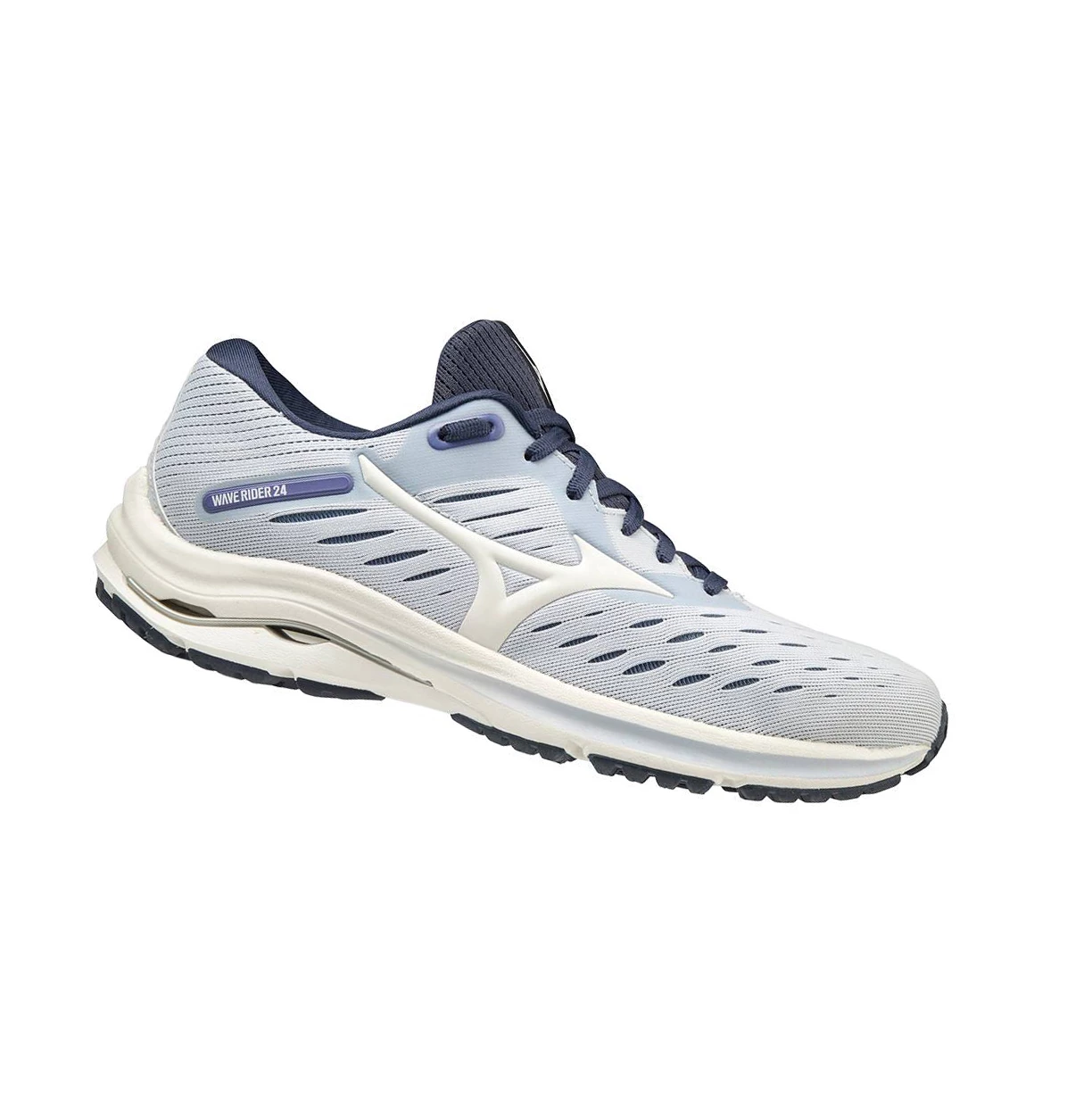 Zapatillas Running Mizuno Wave Rider 24 Mujer White/Purple | LBR152783