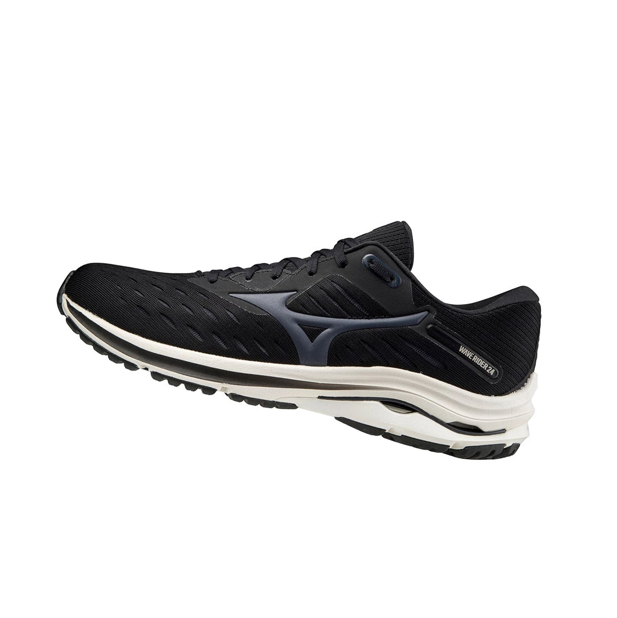 Zapatillas Running Mizuno Wave Rider 24 Hombre Black/Navy/white | TWY138749