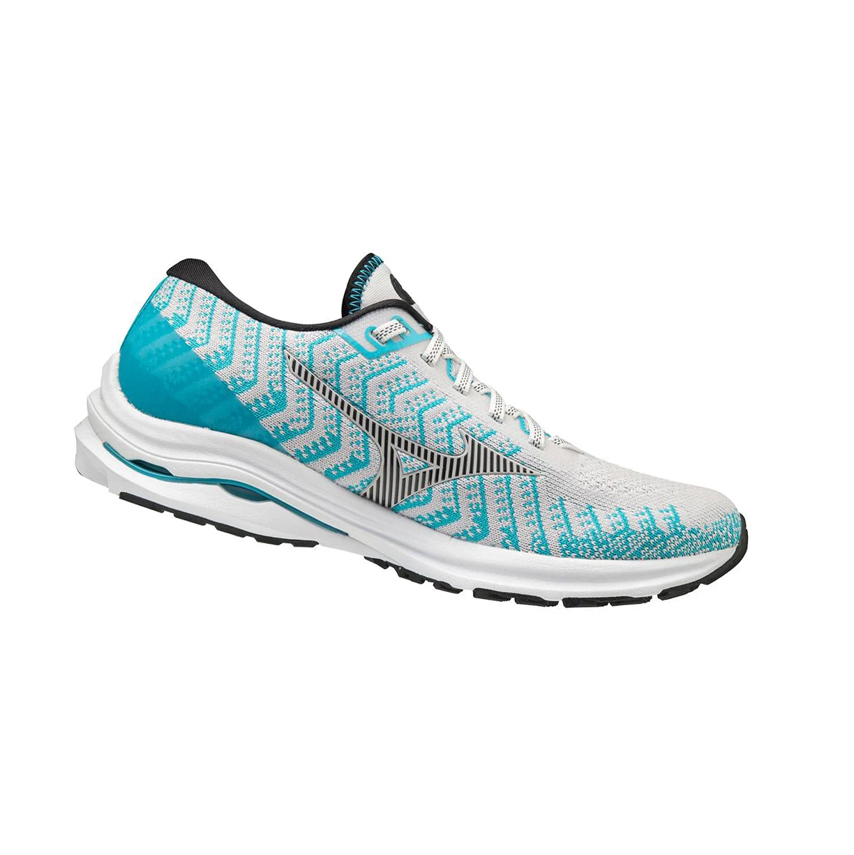 Zapatillas Running Mizuno Wave Rider 24 Waveknitﾙ Mujer White/Blue | VSE104573