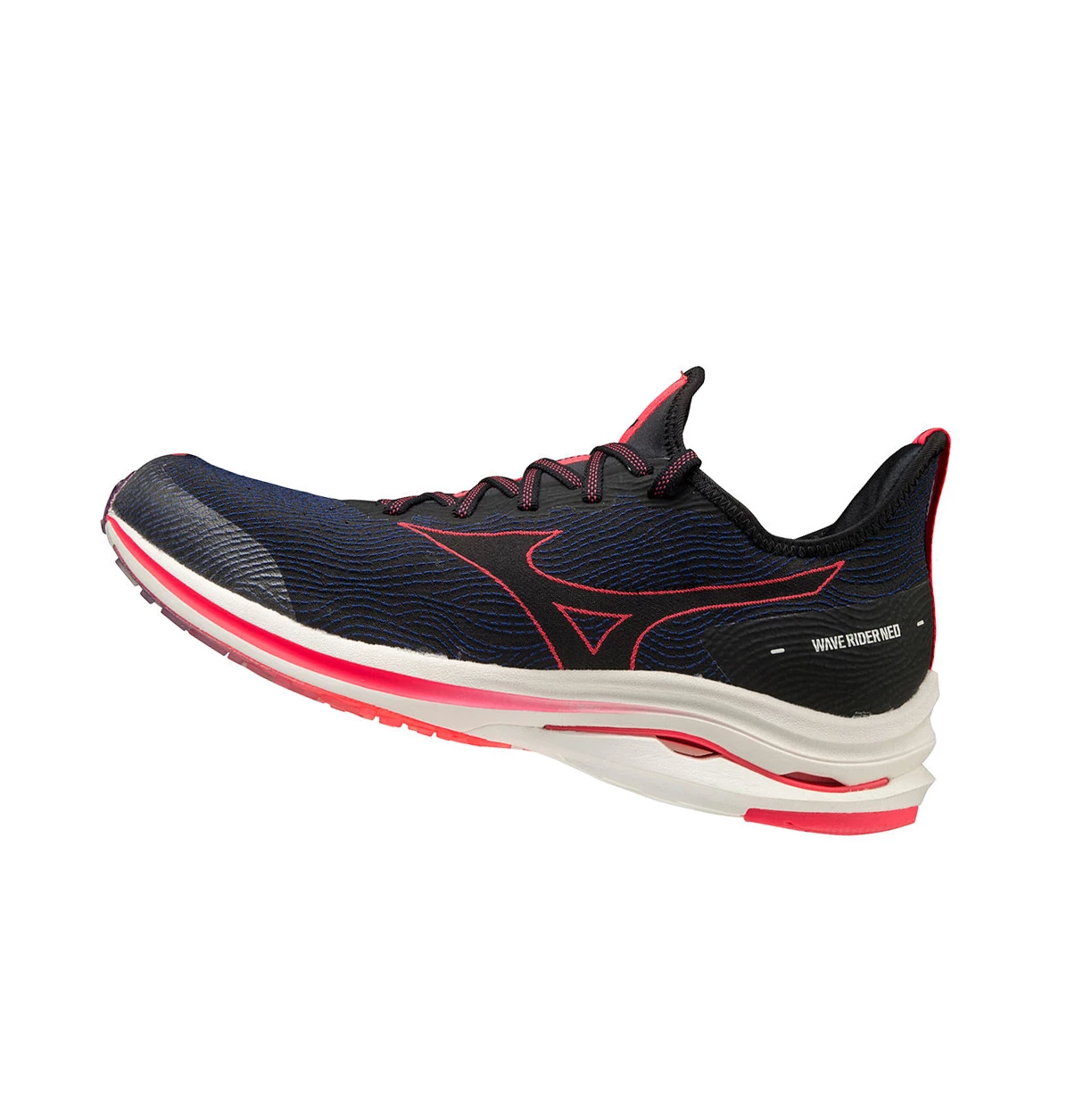 Zapatillas Running Mizuno Wave Rider Neo Hombre Black/Pink | MDB496512