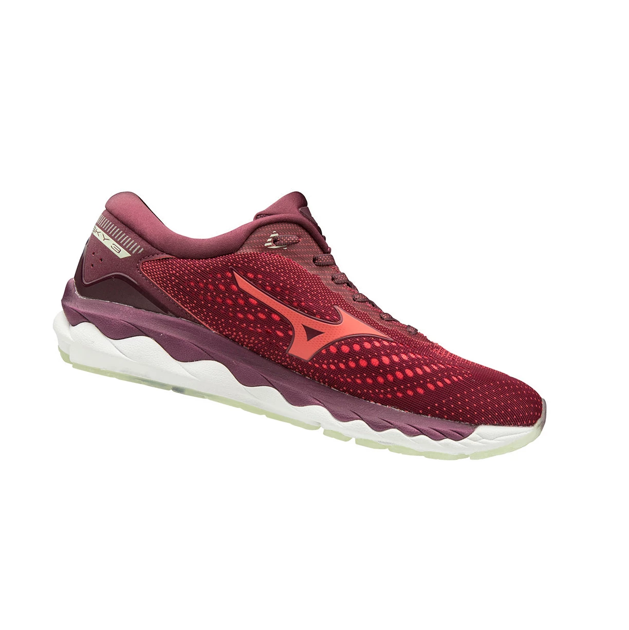 Zapatillas Running Mizuno Wave Sky 3 Mujer Burdeos | LBE128036