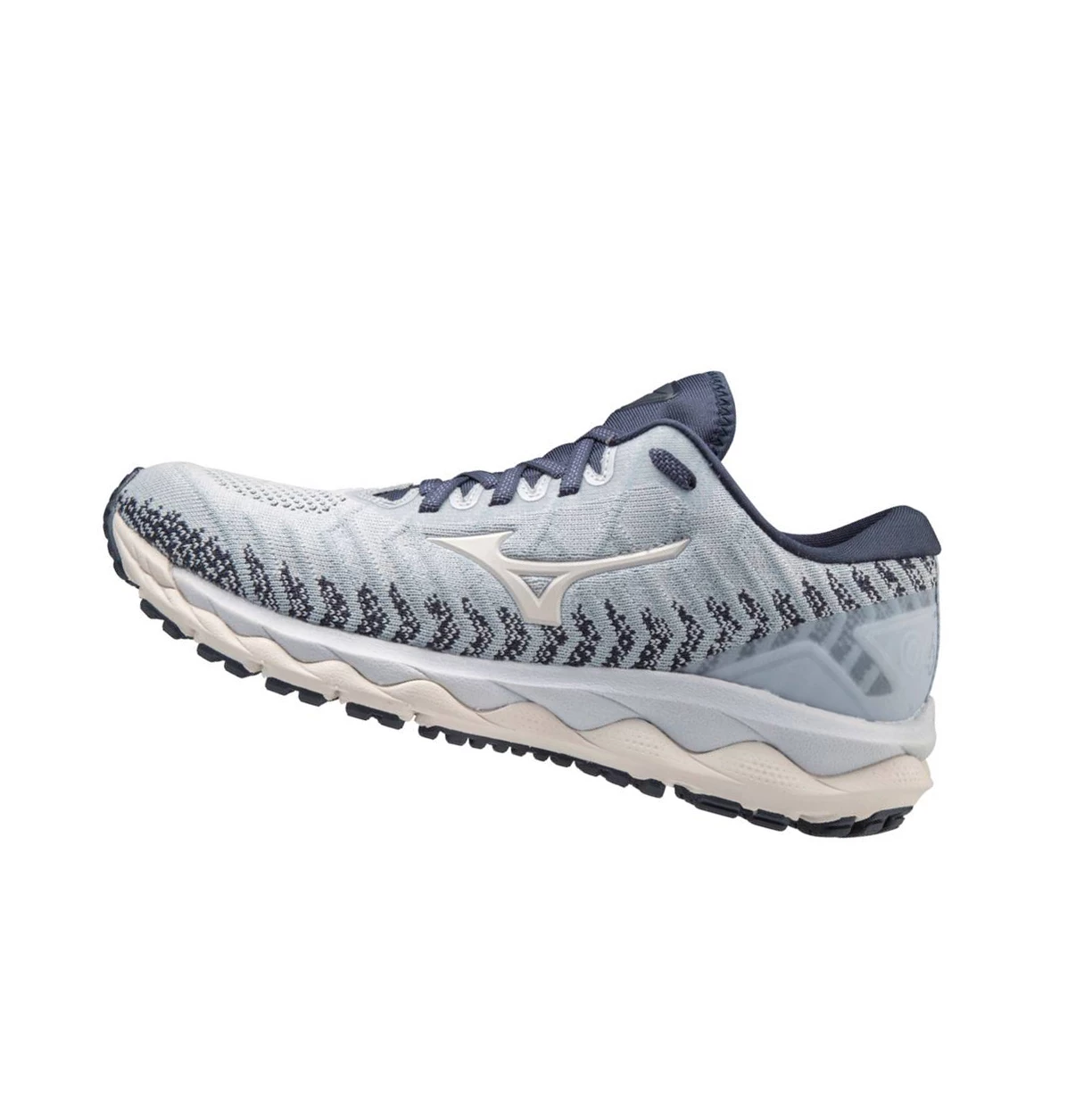 Zapatillas Running Mizuno Wave Sky 4 Waveknitﾙ Mujer White/Navy | DOH146057