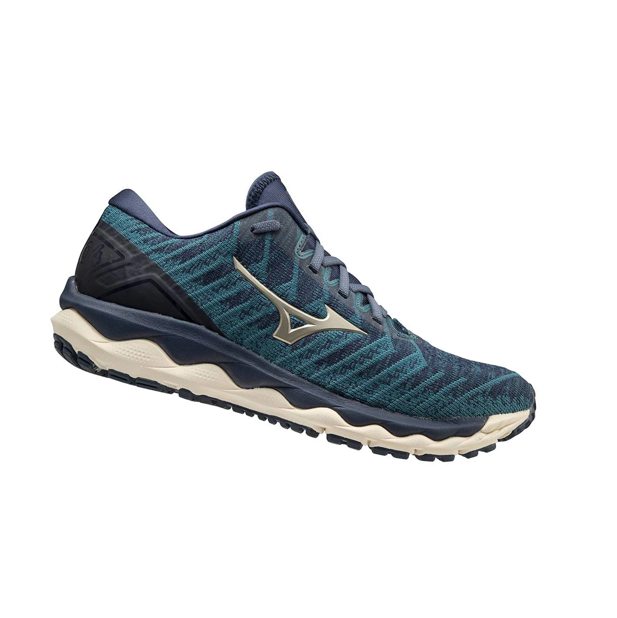 Zapatillas Running Mizuno Wave Sky 4 Waveknitﾙ Hombre Indigo | OGT325016