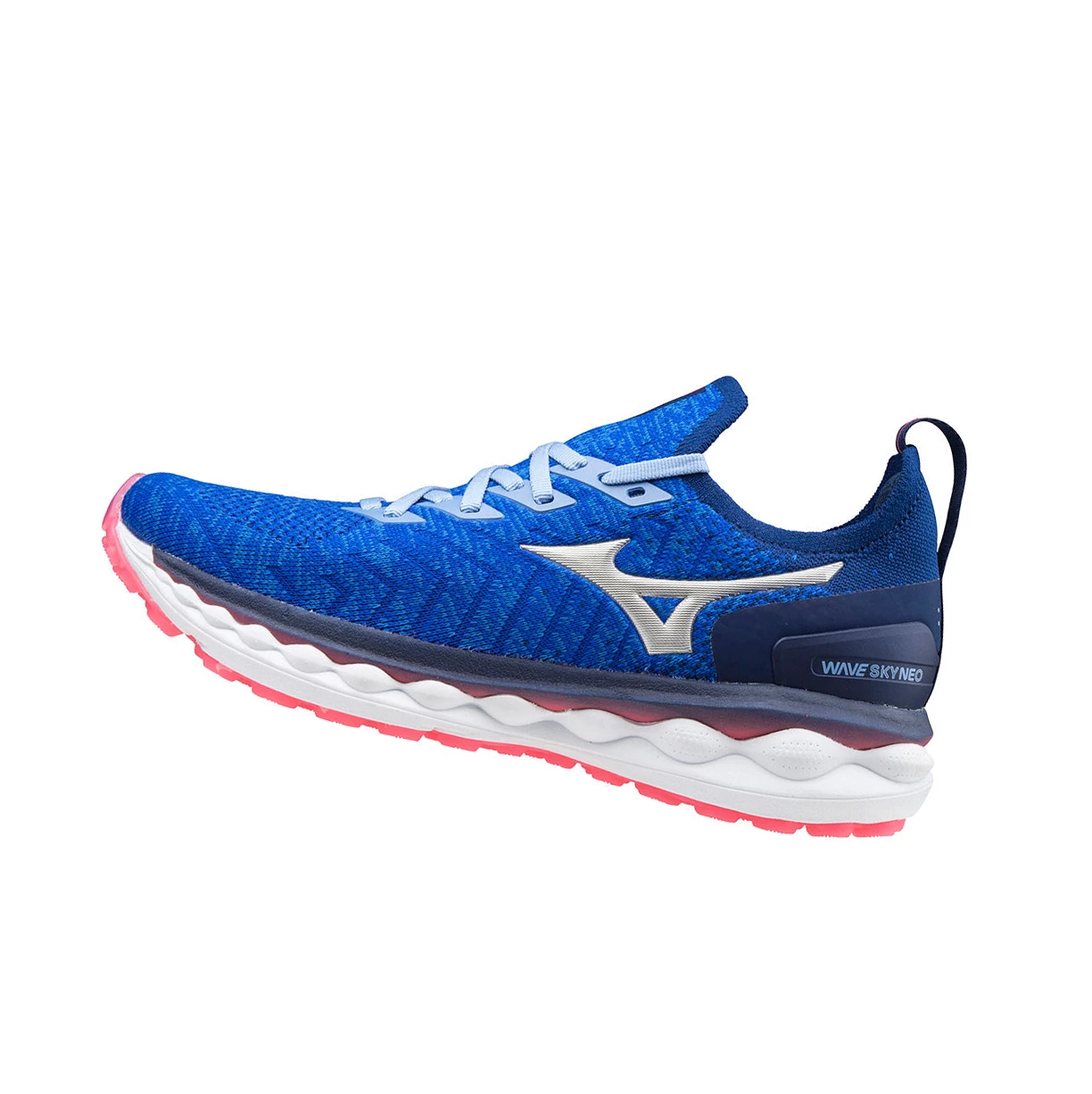 Zapatillas Running Mizuno Wave Sky Neo Mujer Blue/Silver/Pink | CBN290685