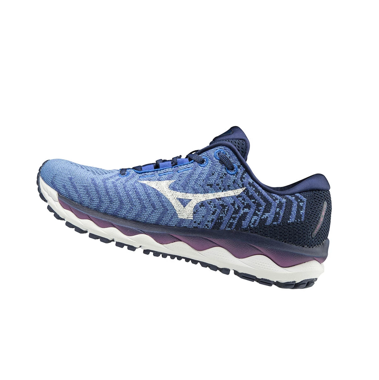 Zapatillas Running Mizuno Wave Sky Waveknit 3 Mujer blue/Purple | IKJ927856