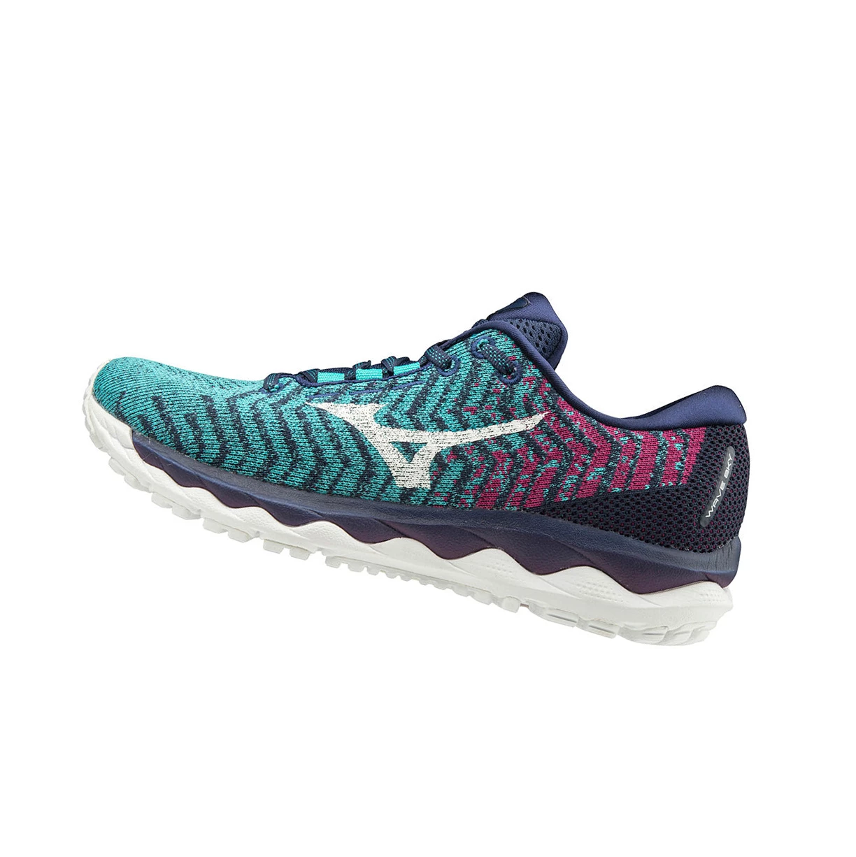 Zapatillas Running Mizuno Wave Sky Waveknit 3 Mujer blue/Purple | IOE107938