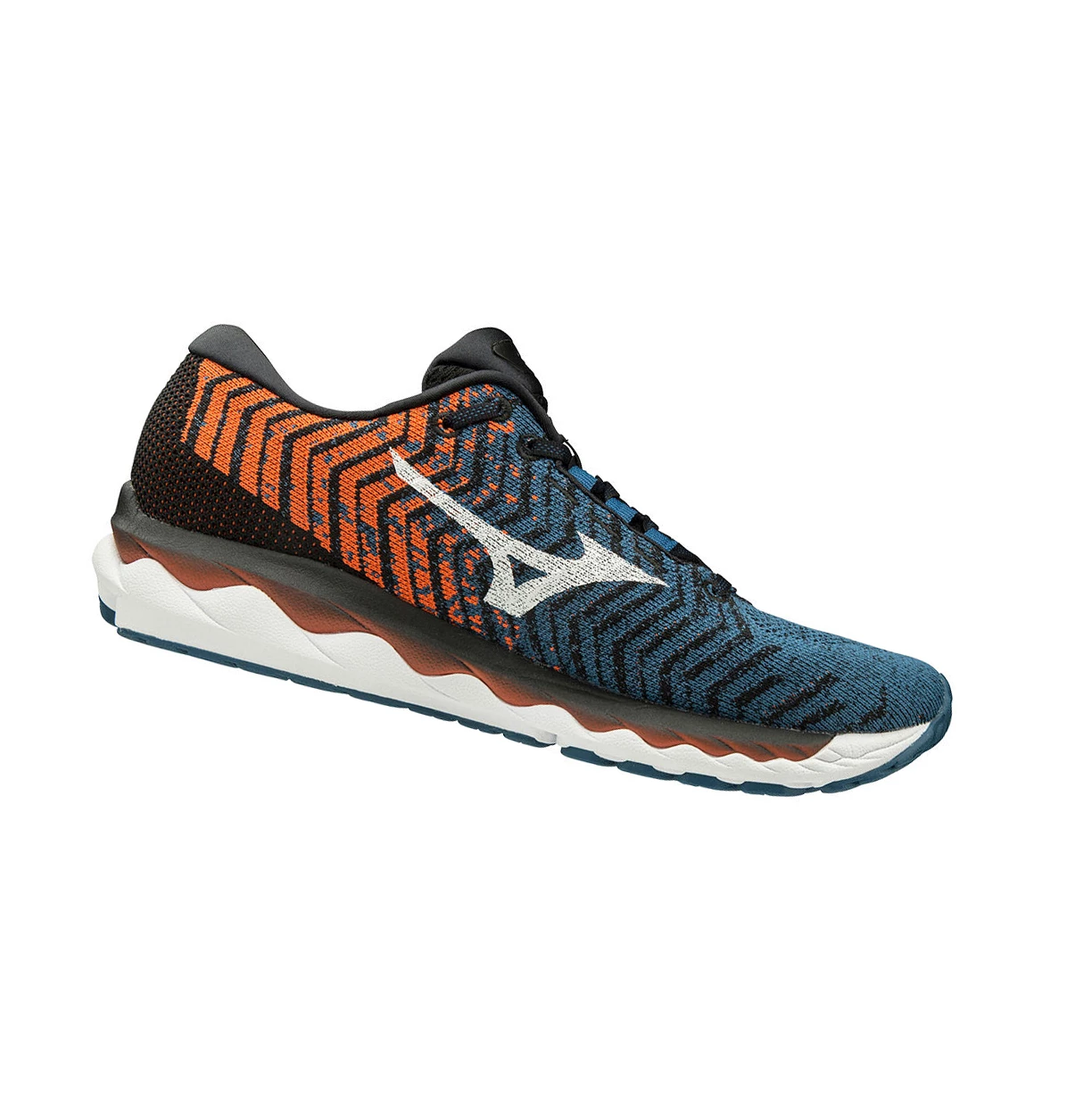 Zapatillas Running Mizuno Wave Sky Waveknit 3 Hombre Blue/White/Brown | QSX348970