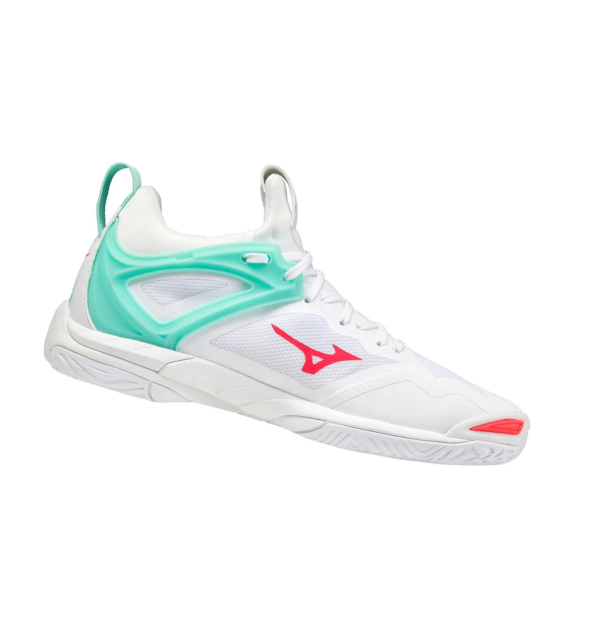 Zapatillas de Balonmano Mizuno Wave Mirage 3 Mujer White/Coral | WFR380297