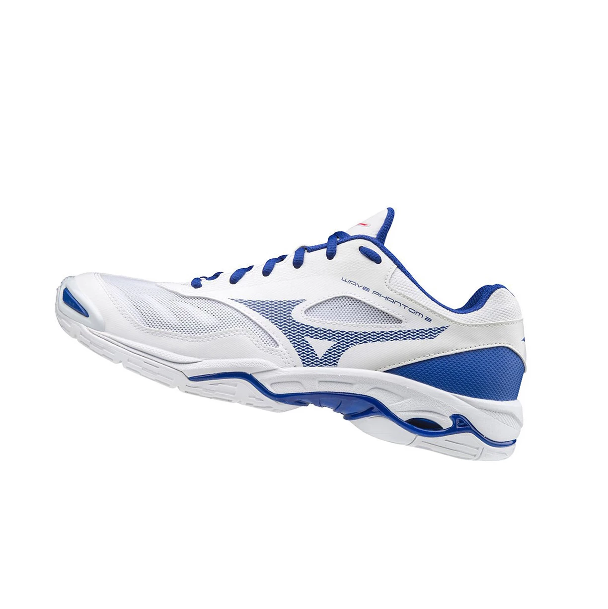 Zapatillas de Balonmano Mizuno Wave Phantom 2 Mujer White/Blue/Pink | COQ658740