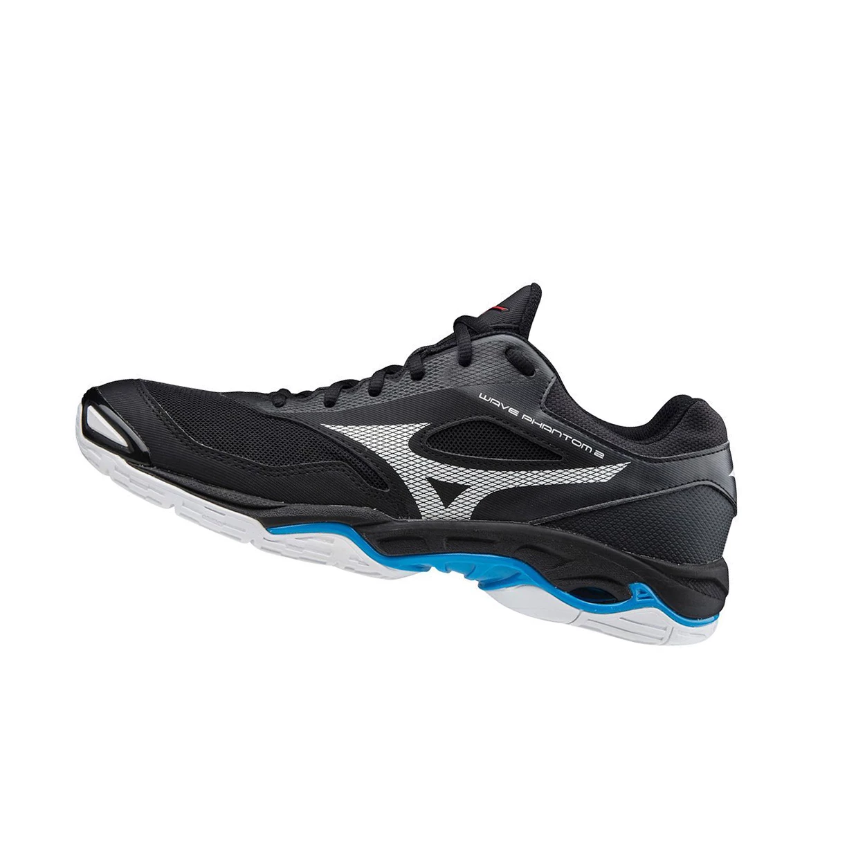 Zapatillas de Balonmano Mizuno Wave Phantom 2 Mujer Black/White/Blue | HOI541769