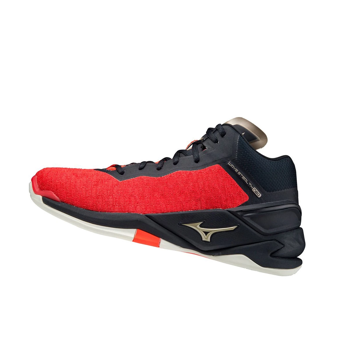 Zapatillas de Balonmano Mizuno Wave Stealth Neo Mid Mujer Black/Orange/Gold | RPO512469