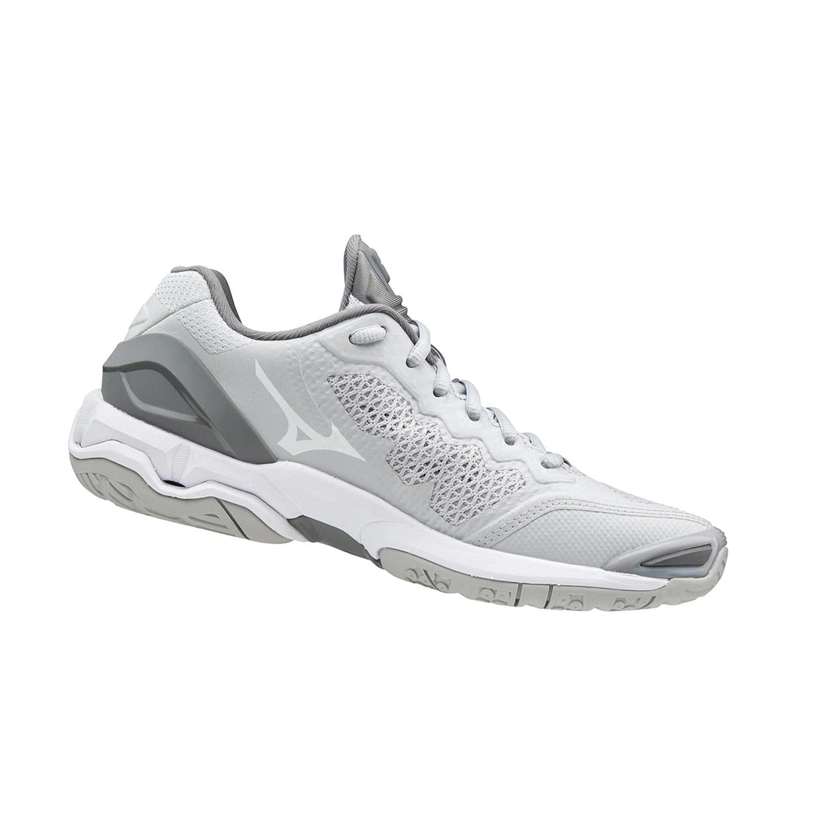 Zapatillas de Balonmano Mizuno Wave Stealth V Mujer White/Grey | VZI896074