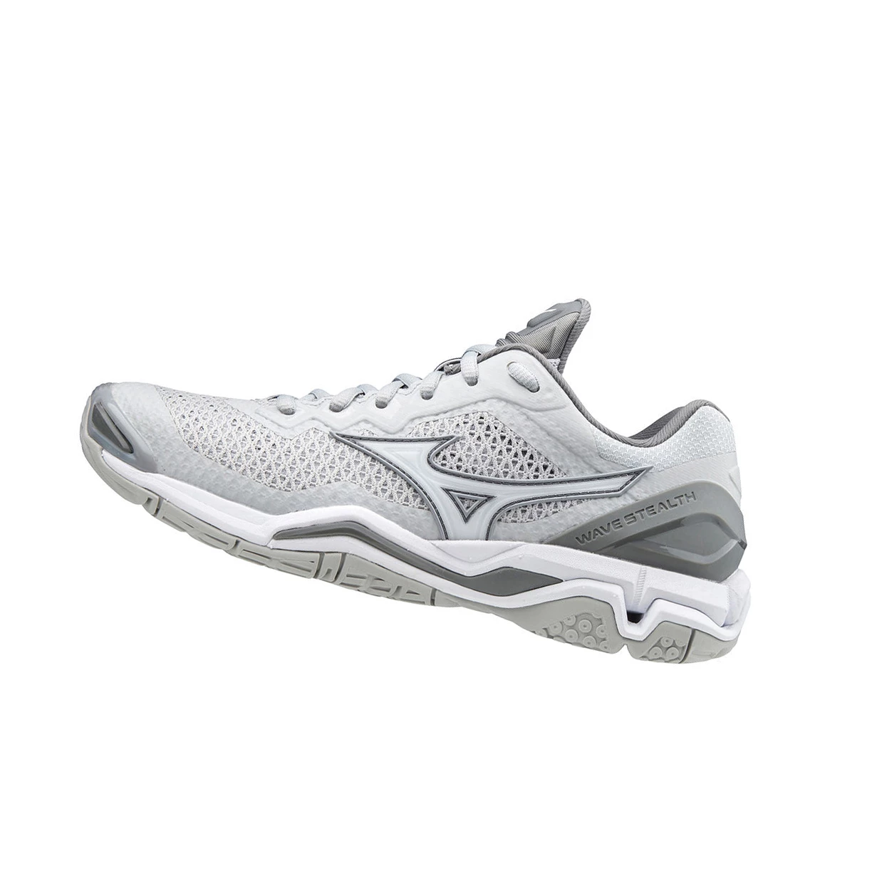 Zapatillas de Balonmano Mizuno Wave Stealth V Mujer White/Grey | VZI896074