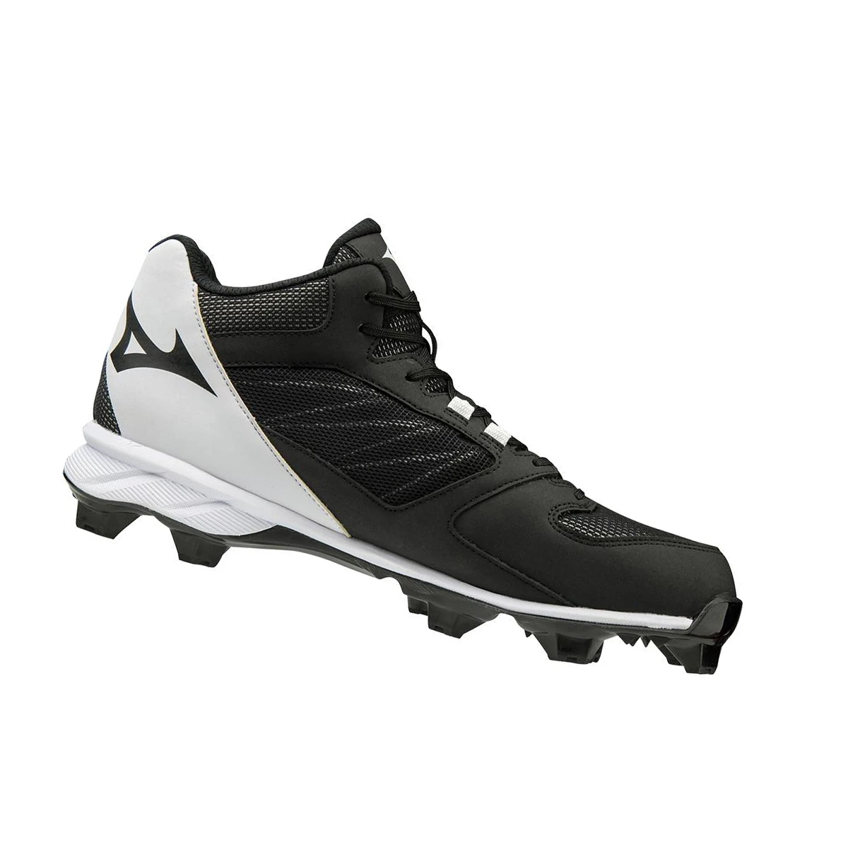 Zapatillas de Beisbol Mizuno 9-spike Advanced Dominant Tpu Mid Molded Hombre Black/White | SXH801745