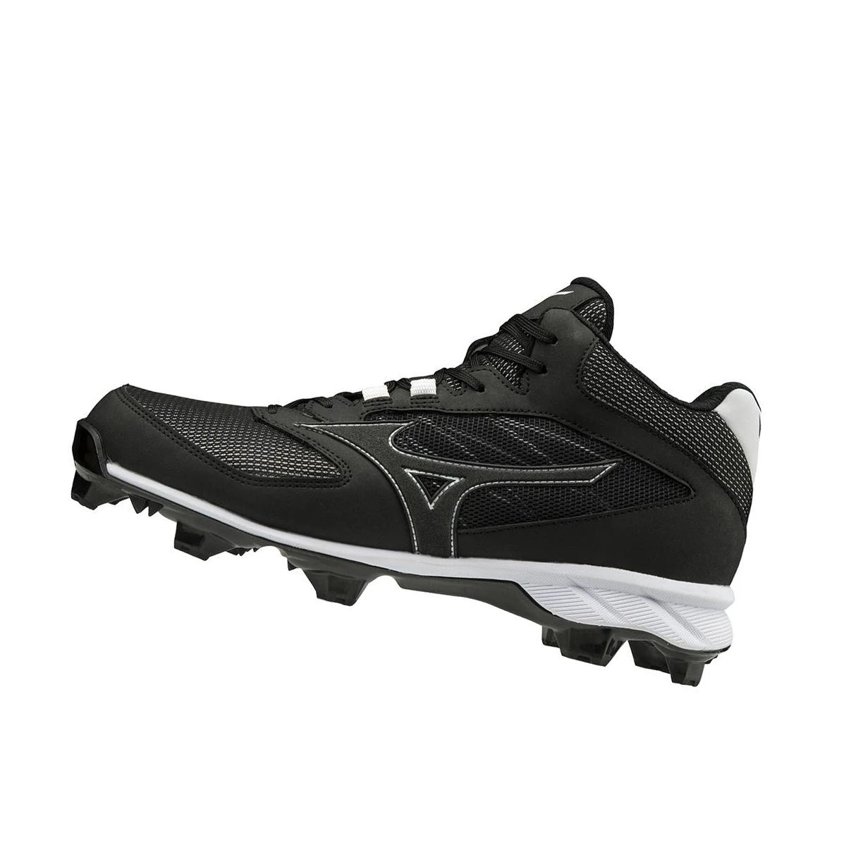 Zapatillas de Beisbol Mizuno 9-spike Advanced Dominant Tpu Mid Molded Hombre Black/White | SXH801745