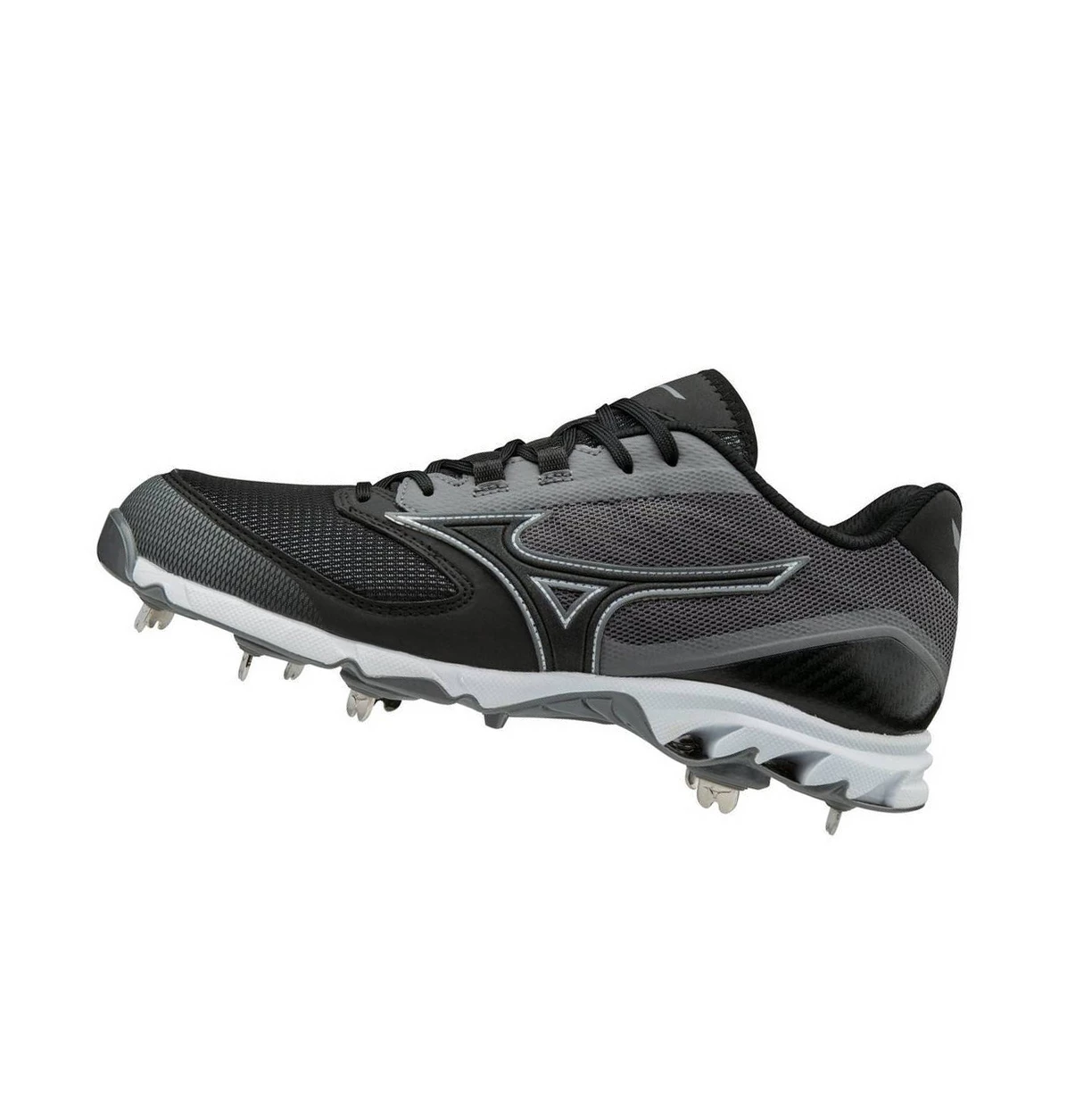 Zapatillas de Beisbol Mizuno 9-spike Dominant 2 Low Metal Hombre Grey/Black | HBG801294