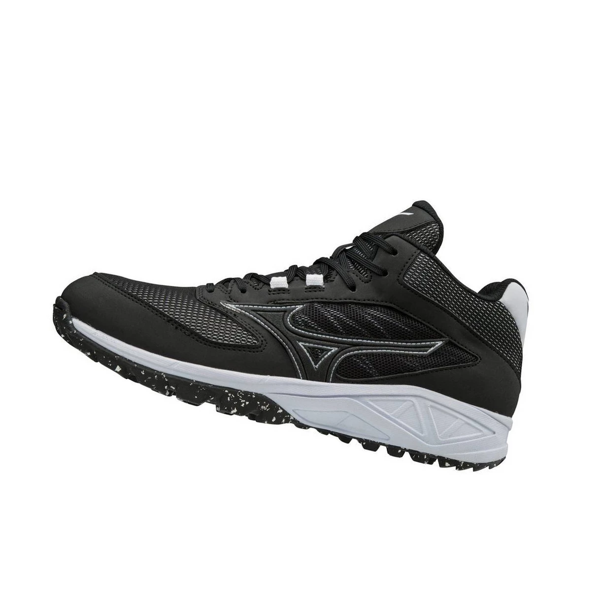 Zapatillas de Beisbol Mizuno Dominant All Surface Mid Turf Hombre Black/White | UDZ451973