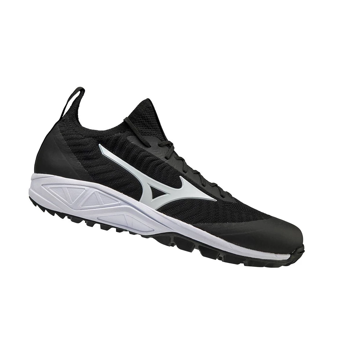 Zapatillas de Beisbol Mizuno Dominant As Knit All Surface Low Turf Hombre Black/White | SWL186325