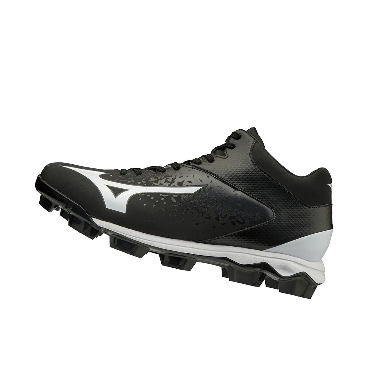 Zapatillas de Beisbol Mizuno Select Nine Tpu Mid Molded Hombre Black/White | GSY045187