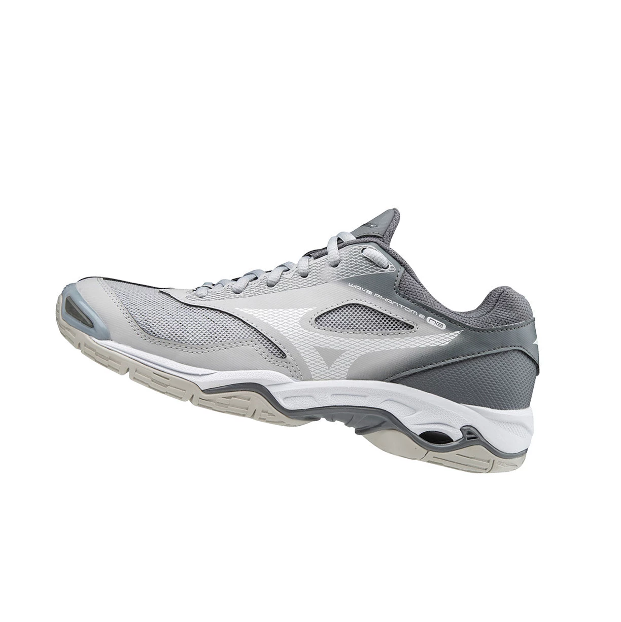 Zapatillas de Netball Mizuno Wave Phantom 2 Nb Mujer White/Grey | IEU352840