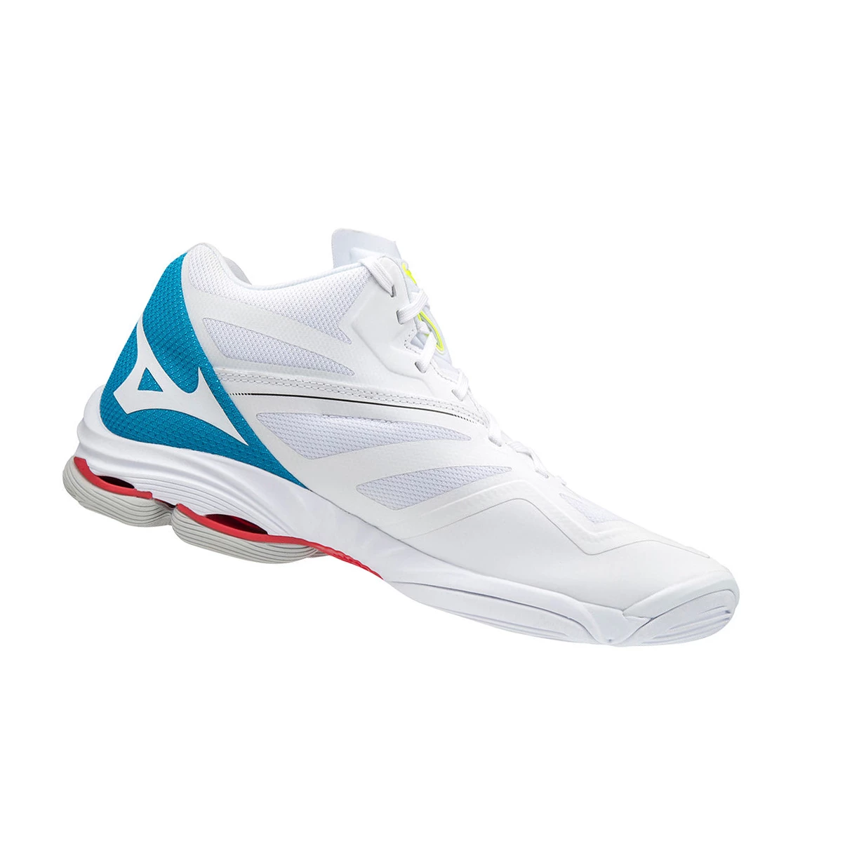 Zapatillas de Voleibol Mizuno Wave Lightning Z6 Mid Hombre White/Black/Blue | AUR805372