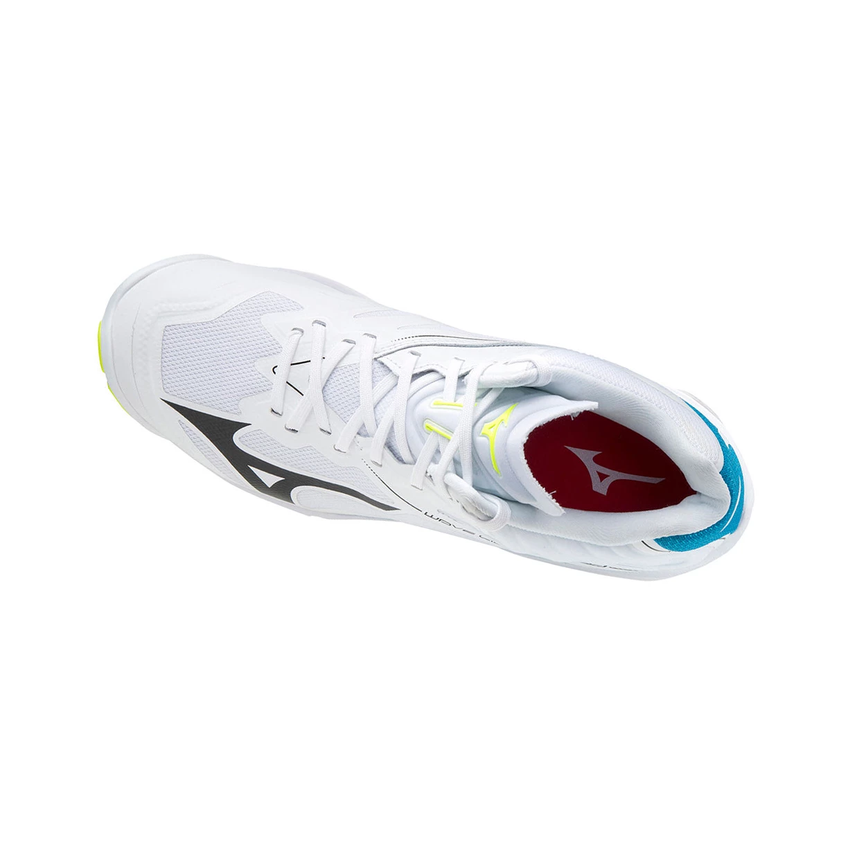 Zapatillas de Voleibol Mizuno Wave Lightning Z6 Mid Hombre White/Black/Blue | AUR805372