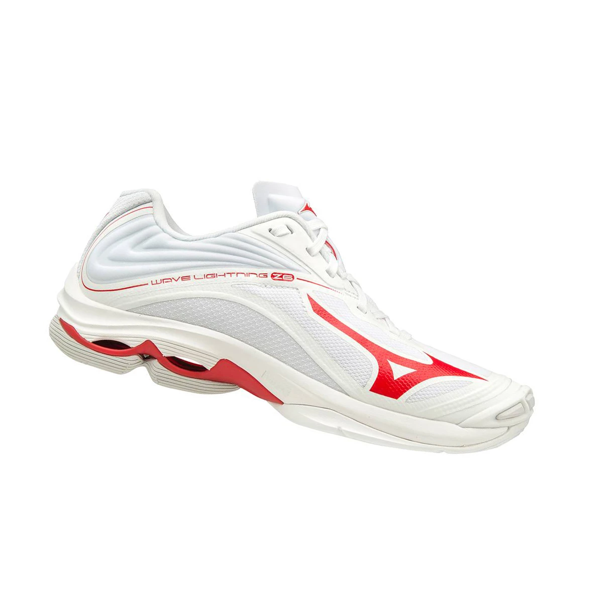 Zapatillas de Voleibol Mizuno Wave Lightning Z6 Mujer White/Red | FGP764015