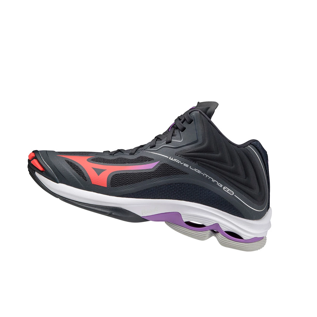 Zapatillas de Voleibol Mizuno Wave Lightning Z6 Mid Mujer Navy/Coral | LJT478619