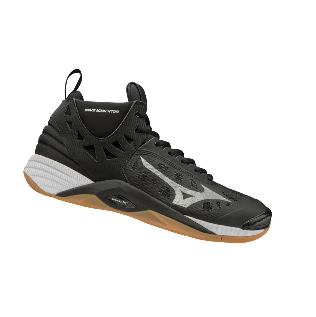 Zapatillas de Voleibol Mizuno Wave Momentum Mid Hombre Black/Silver | CNQ947016