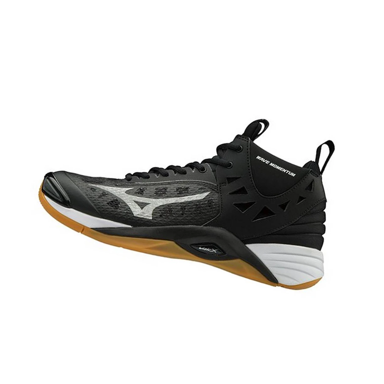 Zapatillas de Voleibol Mizuno Wave Momentum Mid Hombre Black/Silver | CNQ947016